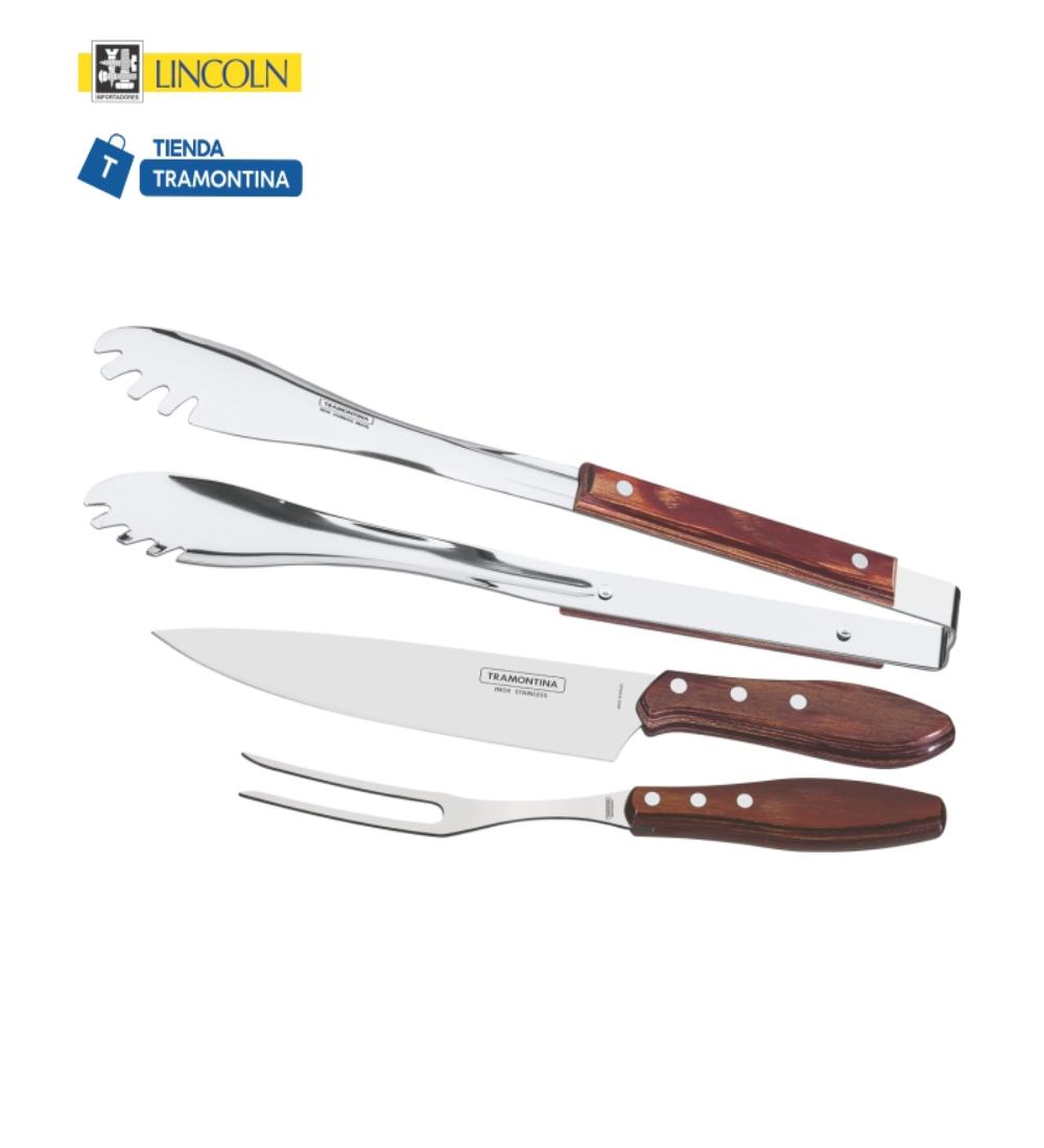 JUEGO ASADO POLYWOOD Tramontina 3 piezas 761